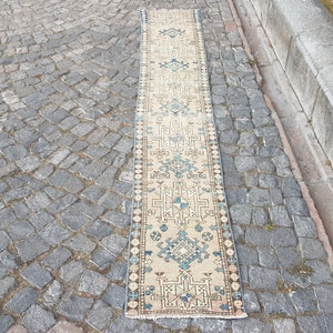 Turkish Rug Turkish Rug - Vintage  Rug  280 x 45 cm  9.1 x 1.5 feet  no: E 3488  Vintage Handwoven  Rug