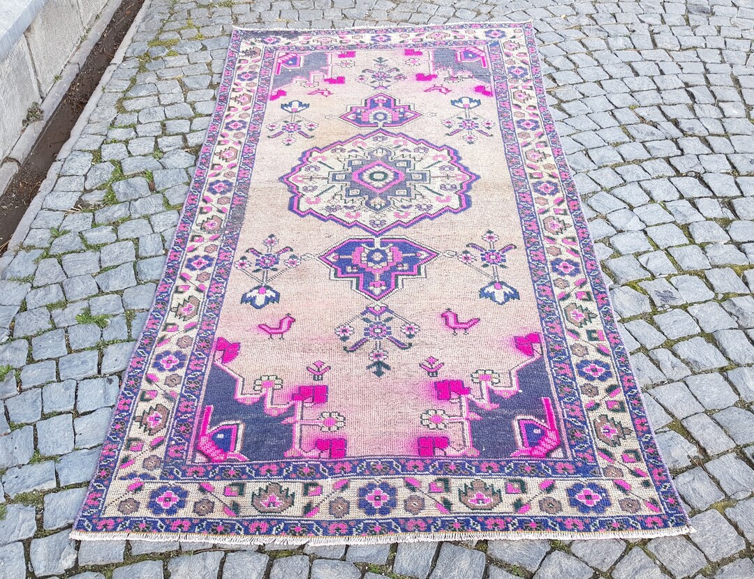 Colorful Persion Rug Colorful Persian Rug 7.8 X 3.7 Ft E 1366 - Etsy