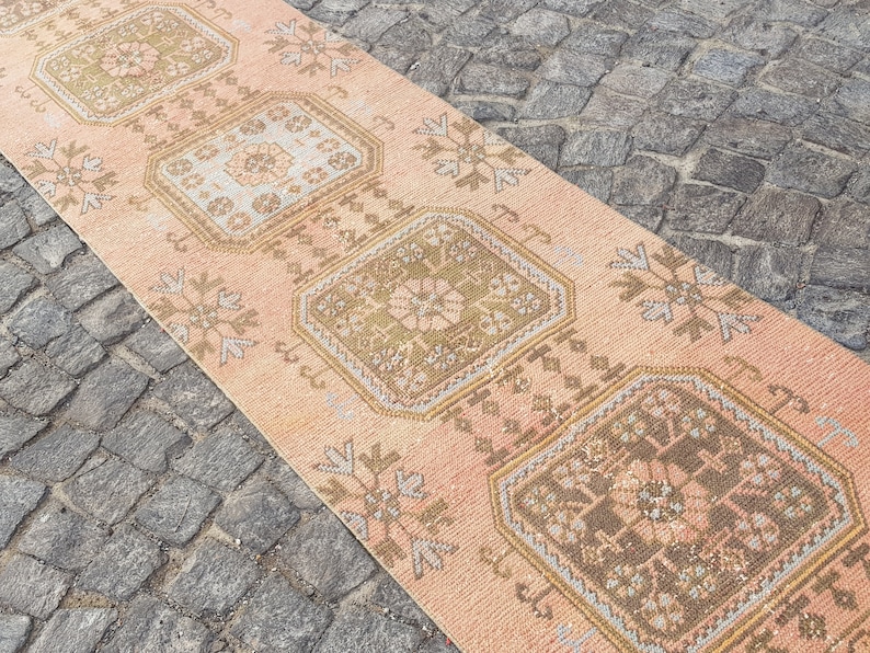 Decorative Rug Vintage Rug Wool Rug Number:N120 Anatolian Rug Persian Rug Turkish rugvintage turkish rug 11.5 x 2.6 ft Handmade Rug