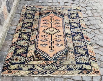 Persian rug - Vintage Persian Rug - Turkish Rug - Area Rug, Anatolian Rug, Vintage Rug, Handmade Rug Vintage Persian Rug 6.2 x 3.9 Feet 1470