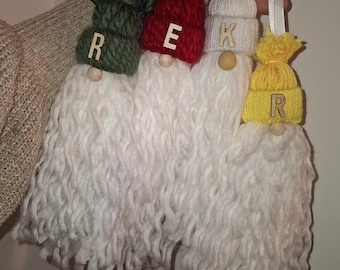 Hanging Gonk Ornament: Custom Colors, Beard Options