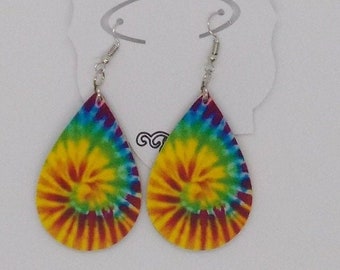 Tye Dye Earrings, Halloween Earrings, Fall Earrings, Sunflower Earrings, Animal Print Earrings