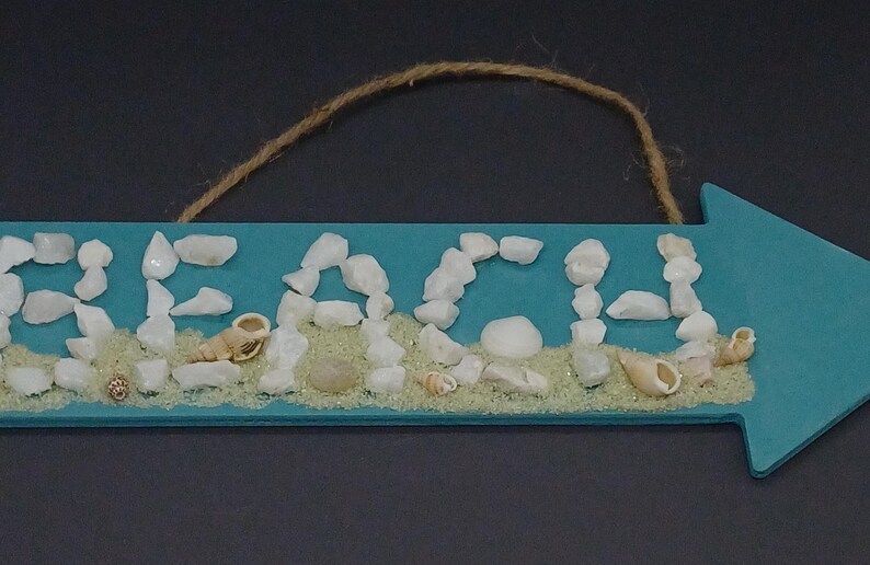 Mode Home The Beach Is My Happy Place Starfish Beach Sign For Home Decor,Vintage Beach Theme Bathroom Wall Decor Wall Art Plaque With Quot