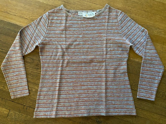 60s Lurex striped top