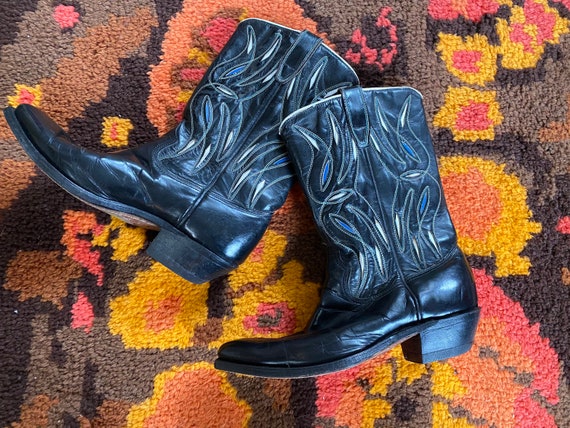 Vintage ACME Inlay Cowboy Boots