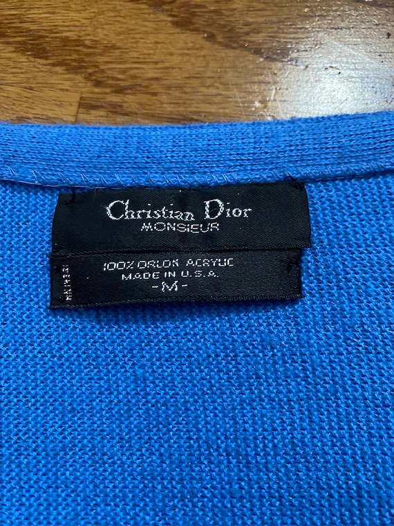Vintage Dior Light Blue Cardigan - image 4