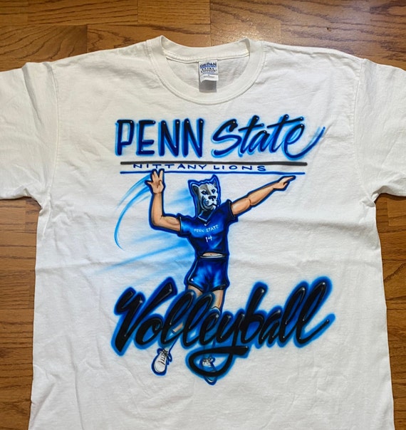 Vintage Y2K Custom Airbrush Penn State Volleyball… - image 1