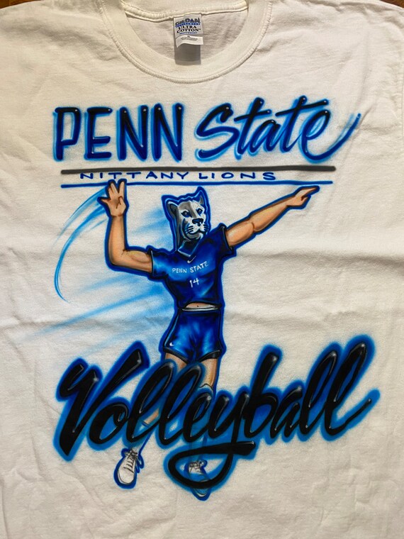 Vintage Y2K Custom Airbrush Penn State Volleyball… - image 3