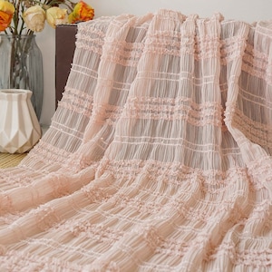 6 colors sequin pleated chiffon lace fabric ruffled crinkled stretch chiffon fabric Bridal Lace Fabric Dress Veil Material Wedding Fabric