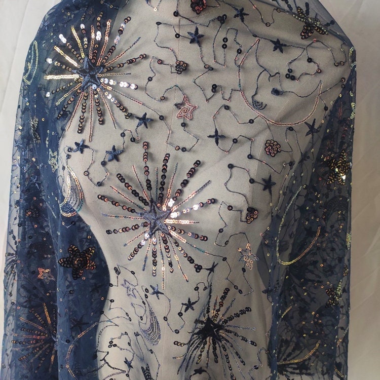 Navy Gold Star Dress - Etsy