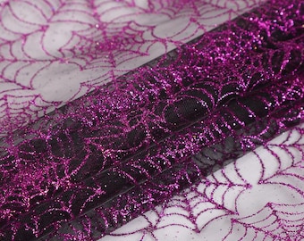 Spinnennetz Stoff 500 X 150 Cm – Netzstoff Mit Glanz, Für Halloween-Kostüme & Deko