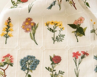 Flower Fabric,Floral Embroidered Cotton Fabric,Designer Fabric,Quilting Fabric For Baby Dress Ball Gown Floral Wedding Dress Lace Top