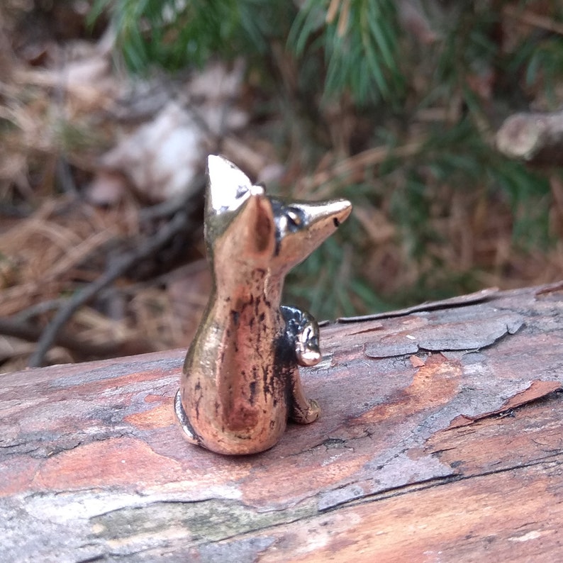 Miniature figurine Bronze Fox