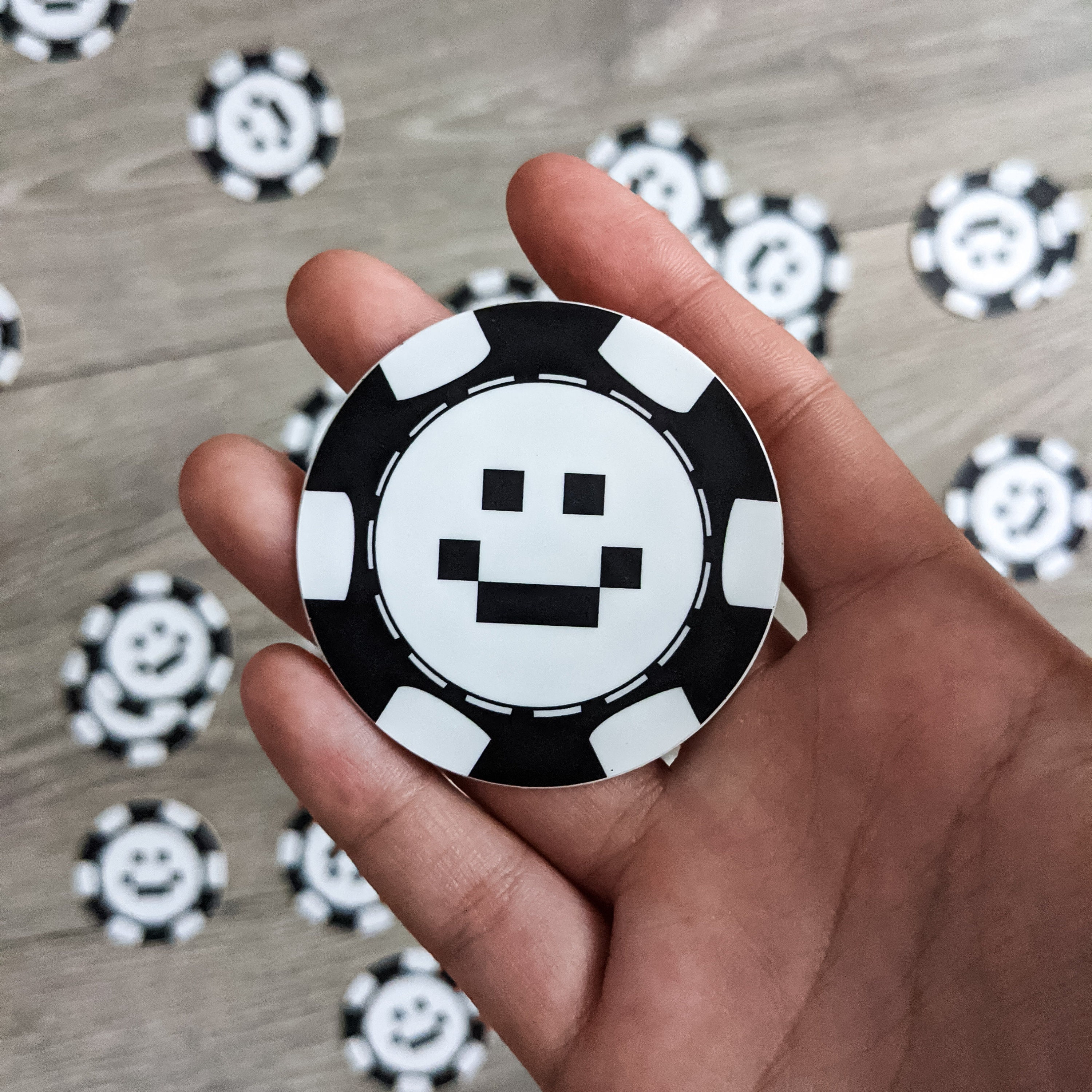 Quackity Las Nevadas Poker Chip Vinyl Stickers Etsy UK