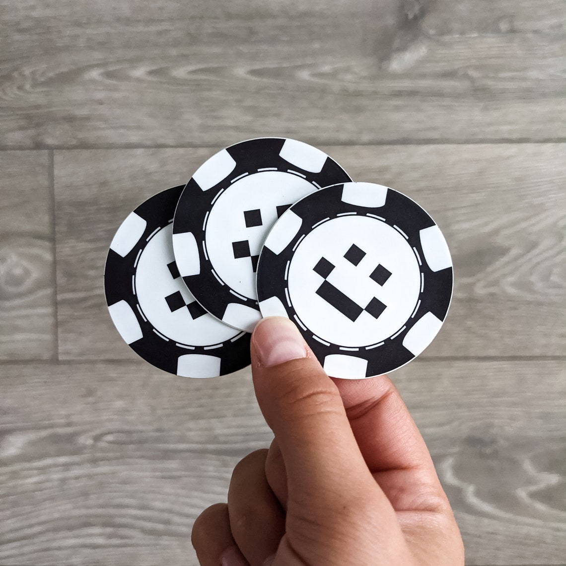 Quackity Las Nevadas Poker Chip Vinyl Stickers Etsy UK