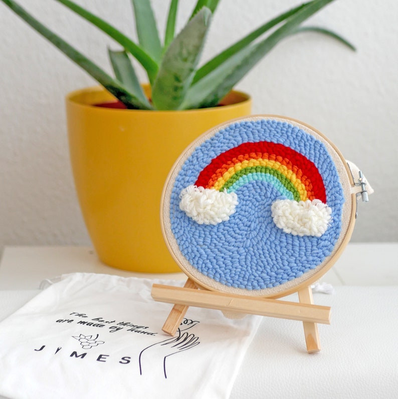 Beginner Punch Needle Kit DIY Set Embroidery DIY Kit Punch Etsy