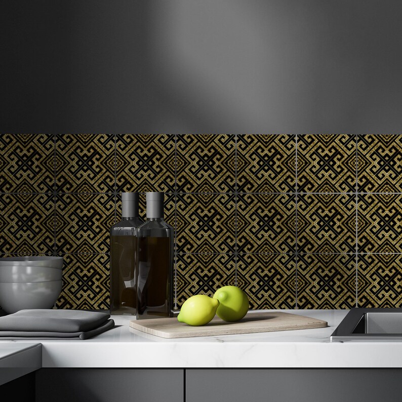 Peel and Stick Tile Stickers for Kitchen or Bathroom, Vinyl Tile