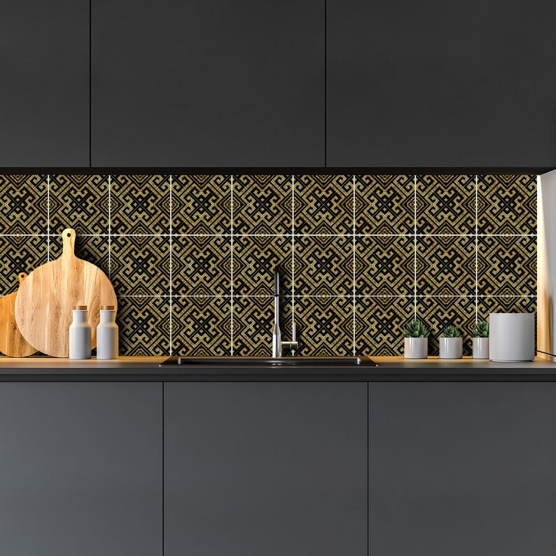 Peel and Stick Tile Stickers for Kitchen or Bathroom, Vinyl Tile