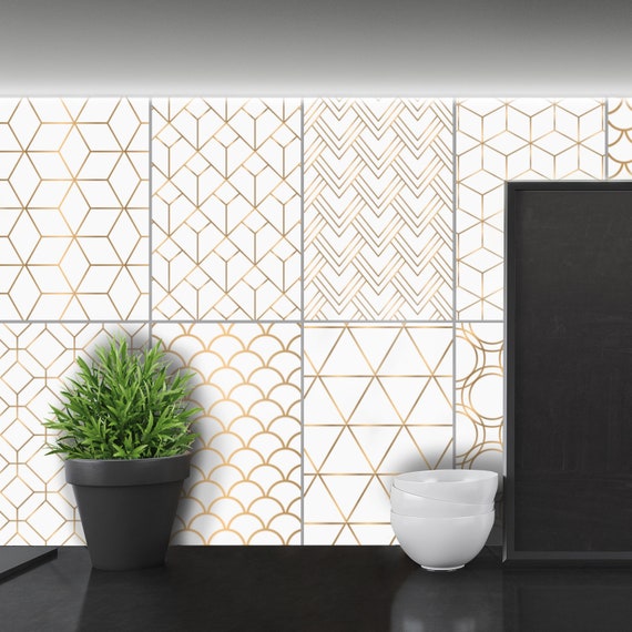 White 2024 tile stickers