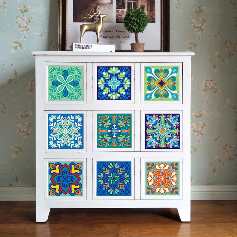 Waterproof Tiles Stickers Vinyl Tiles Stickers Bathroom Etsy