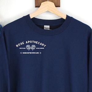 rose apothecary sweatshirt // schitt&#39;s creek shirt, rosebud motel tshirt, david moira rose family, handmade schitt creek teen unisex gift