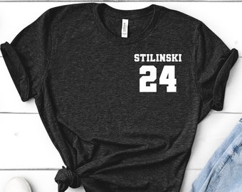stiles stilinski 24 teen wolf beacon hills high school lacrosse bella canvas tee shirt unisex womens tshirt // dylan obrien, scott mccall