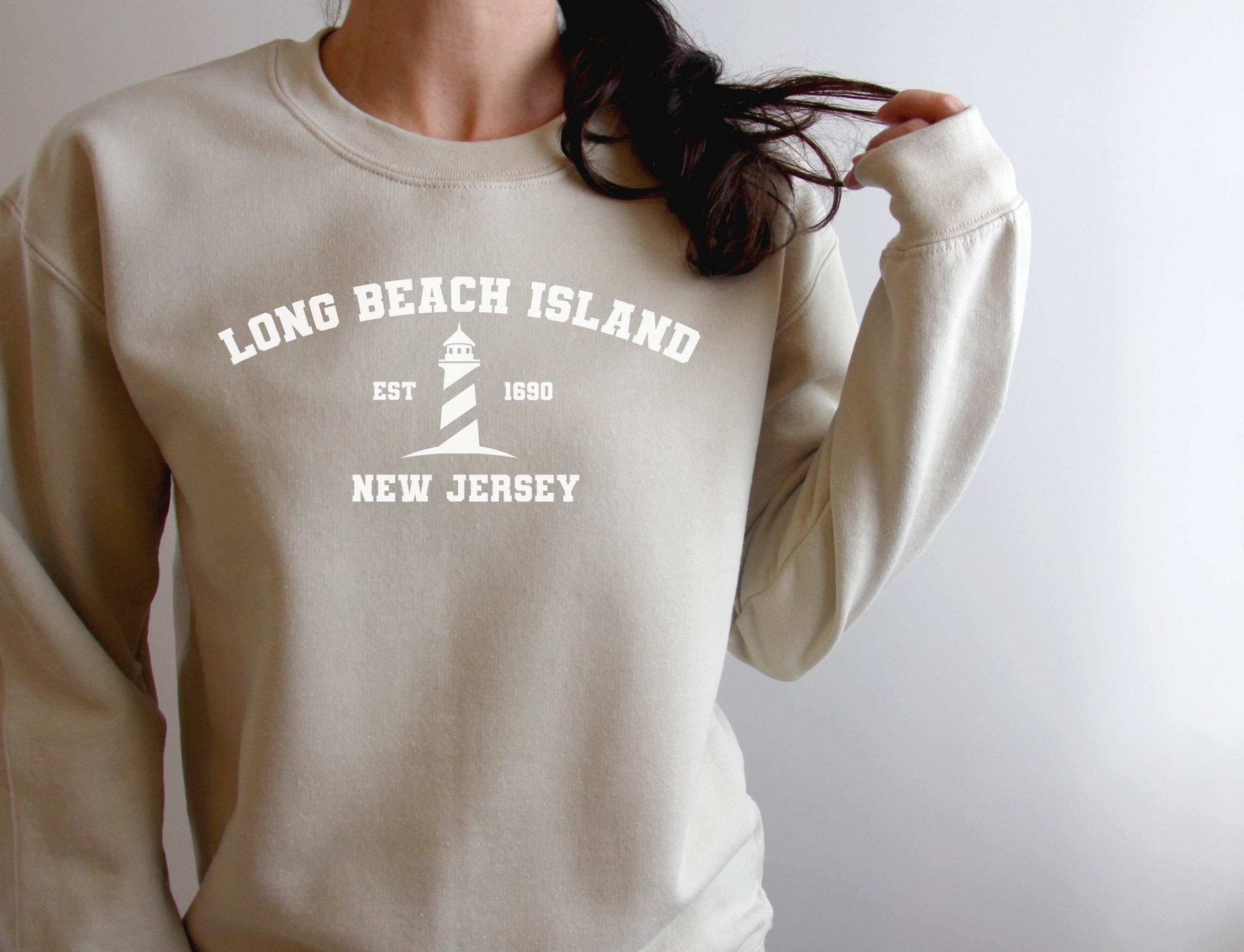 long beach island crewneck sweatshirt