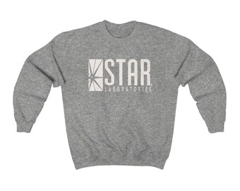 star labs crewneck shirt // cw dc the flash comics barry allen star  laboratories sweatshirt // comfy teen gift netflix show clothes