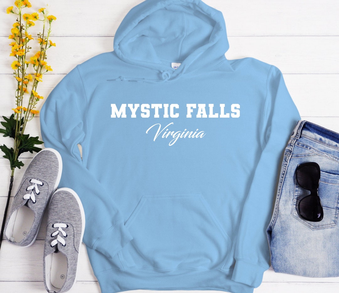 Mystic falls virginia felpa con cappuccio //cw netflix vampire