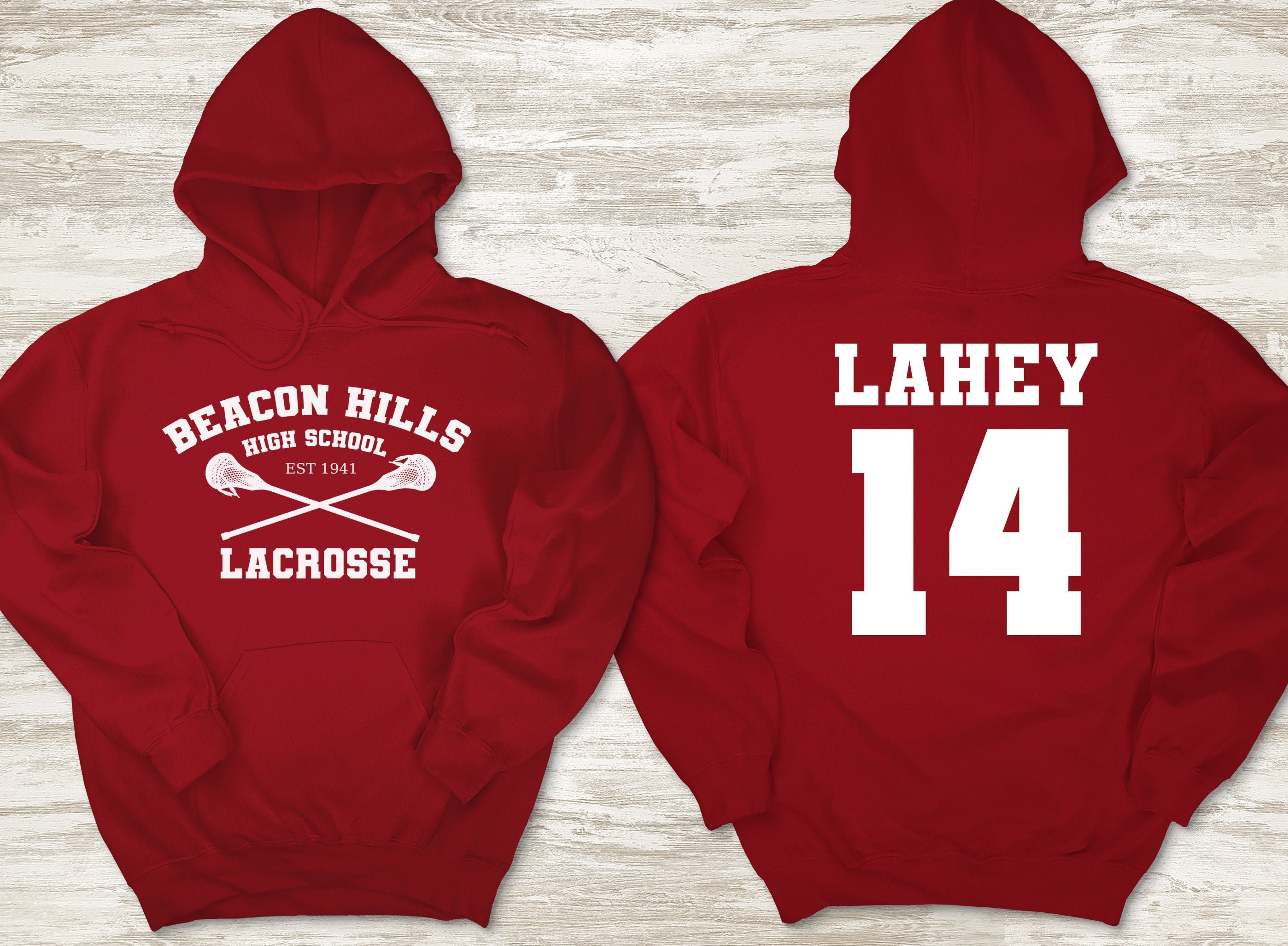 Buy Beacon Hills High School Lacrosse Isaac Lahey 14 Crewneck Hoodie Sweatshirt Teen Wolf Dylan Obrien Daniel Sharman Cute Teen Gift Online in India Etsy