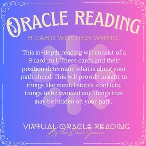 Ruota delle streghe con nove carte Oracle Spread