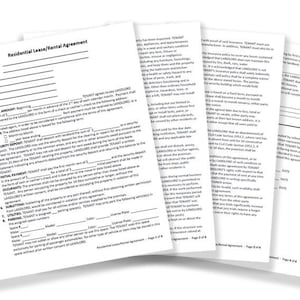 Residential Lease Rental Agreement Template