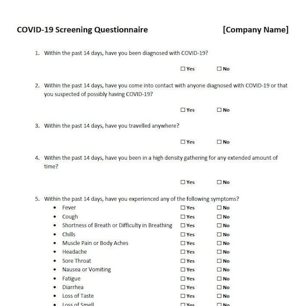 Covid Note Etsy