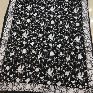 Neue Parsi Gara Dupatta 2,5 mtr lang in Gerogette für jeden Anlass.