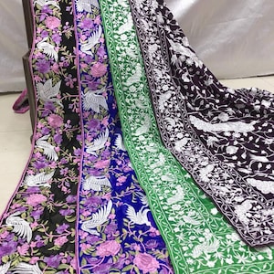 New Parsi Gara Dupatta in Gerogette for every occasion.