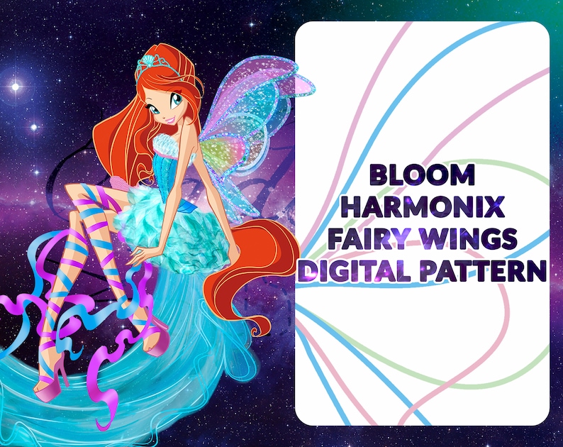 DIGITAL PATTERN - Bloom Harmonix  wings (Winx Club) - Cosplay, Costume 