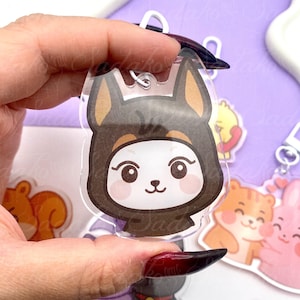 Doberman Yeosang Hetmongi Acrylic Keychain, ATZ ATINY ATEEZ