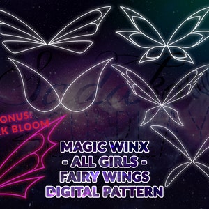 DIGITAL PATTERN - Amore Pixie Wings (winx Club) - Cosplay, Costume ...