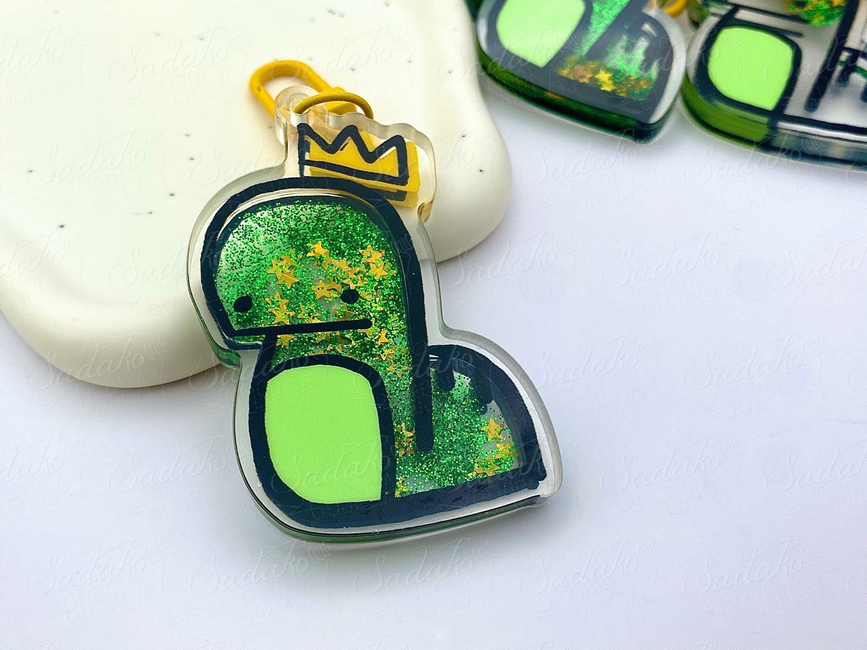 PREORDER Chandora Liquid Glitter Keychain Acrylic Keyring, Key