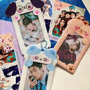 Portafoto a forma di animale, cornice per foto in PVC morbido, K-Pop, carino kawaii y2k