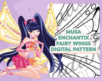 DIGITAL PATTERN - Musa Enchantix Wings (Winx Club) - Cosplay, Costume, A4 & US Letter