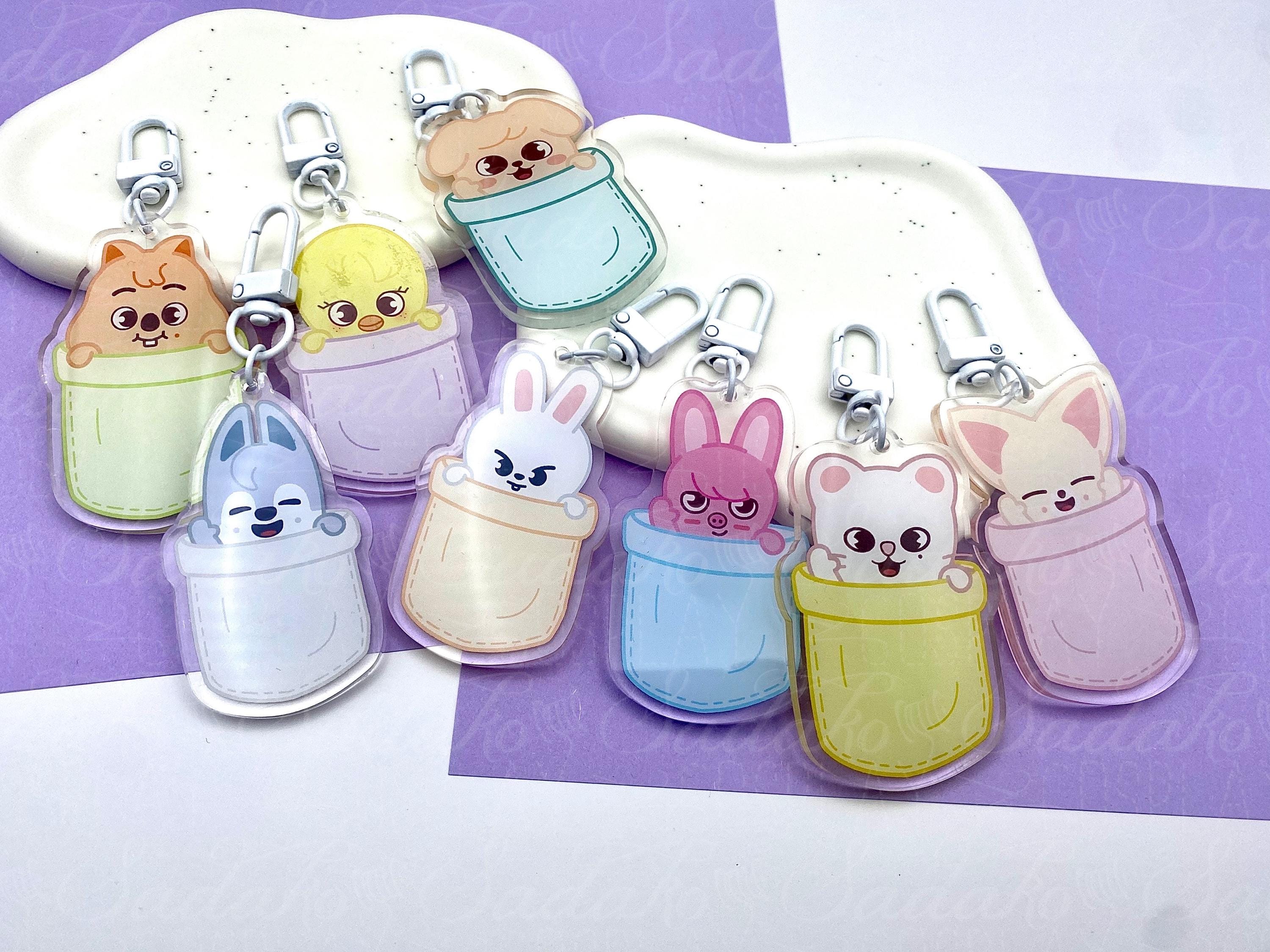 Porte-clés Acrylique Stray Kids SKZOO - Édition 5ème Anniversaire - Choix Hyunjin, Felix Et Autres Membres - 12