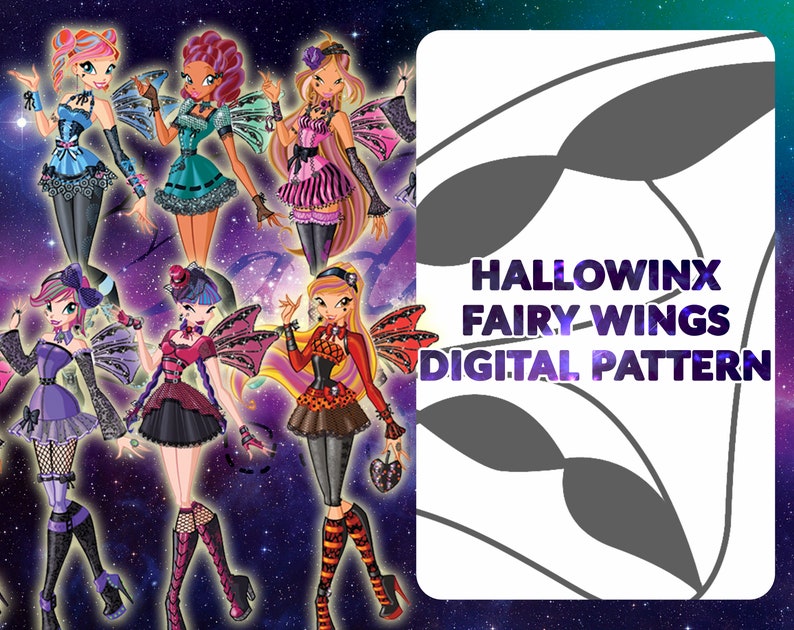 DIGITAL PATTERN - Hallowinx wings (Winx Club) - Cosplay, Costume 