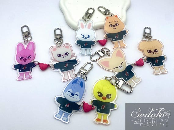 SKZOO Magnet Friendship Keychain, Stray Kids Acrylic Pendant Chibi