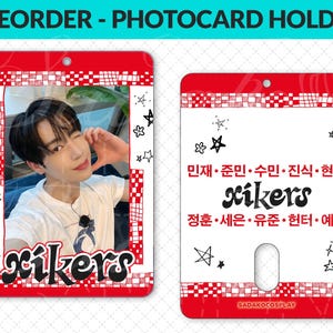 Porte-cartes photo Xikers House of Tricky, porte-cartes photo K-Pop en acrylique, précommande