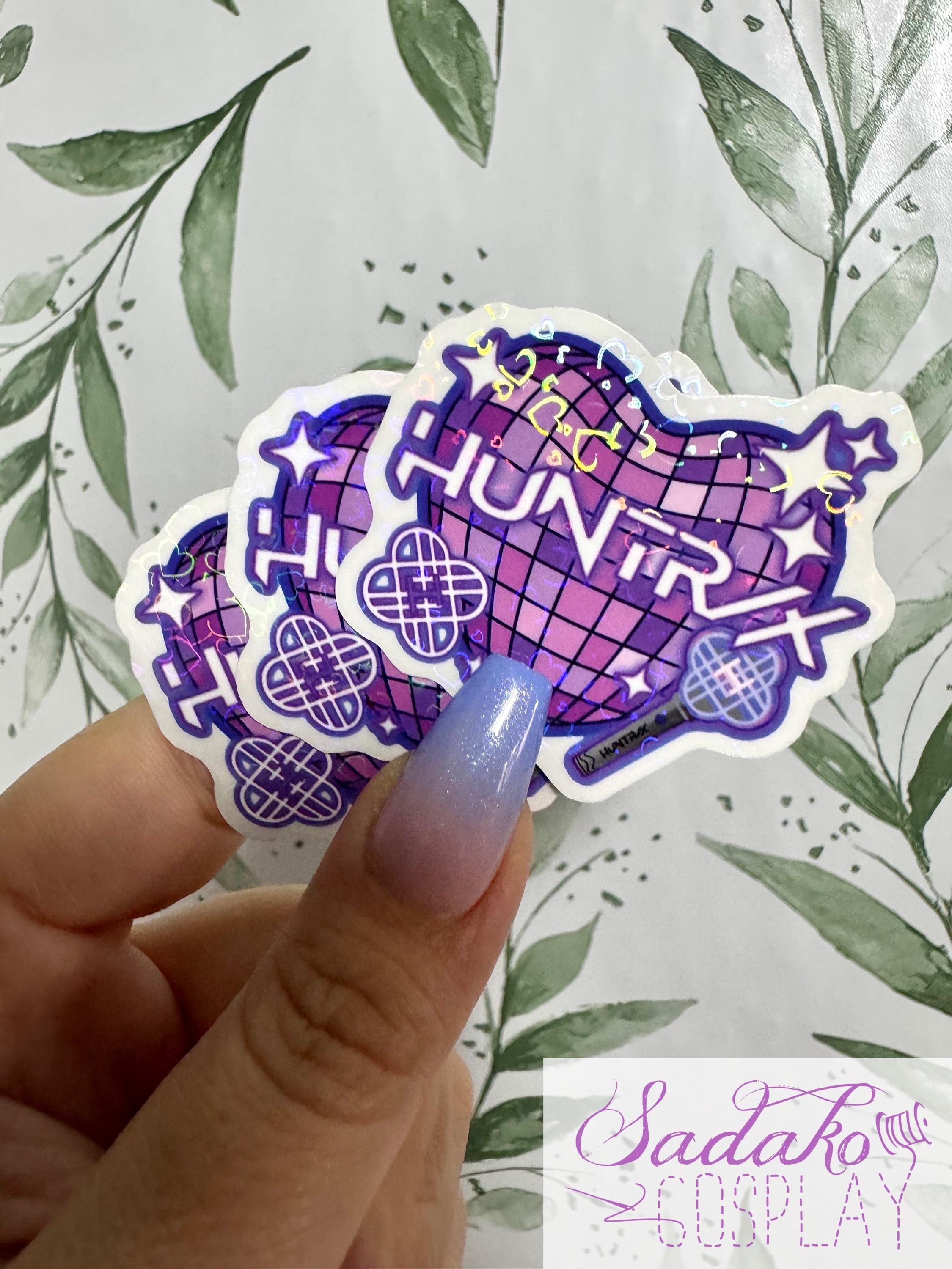 Huntrix Transparent Sticker - K-pop Heart Collection, Waterproof ...
