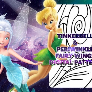 PATRÓN DIGITAL - Tinker + Peri Sisters Fairy Wings - Cosplay, Traje A4 y Carta de EE.UU.