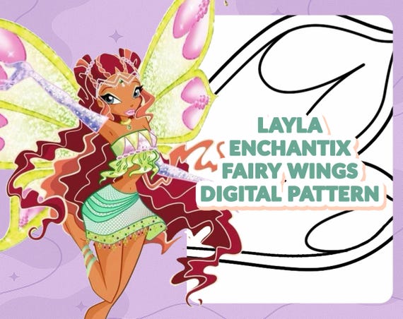 DIGITAL PATTERN Aisha Layla Enchantix Wings (winx Club