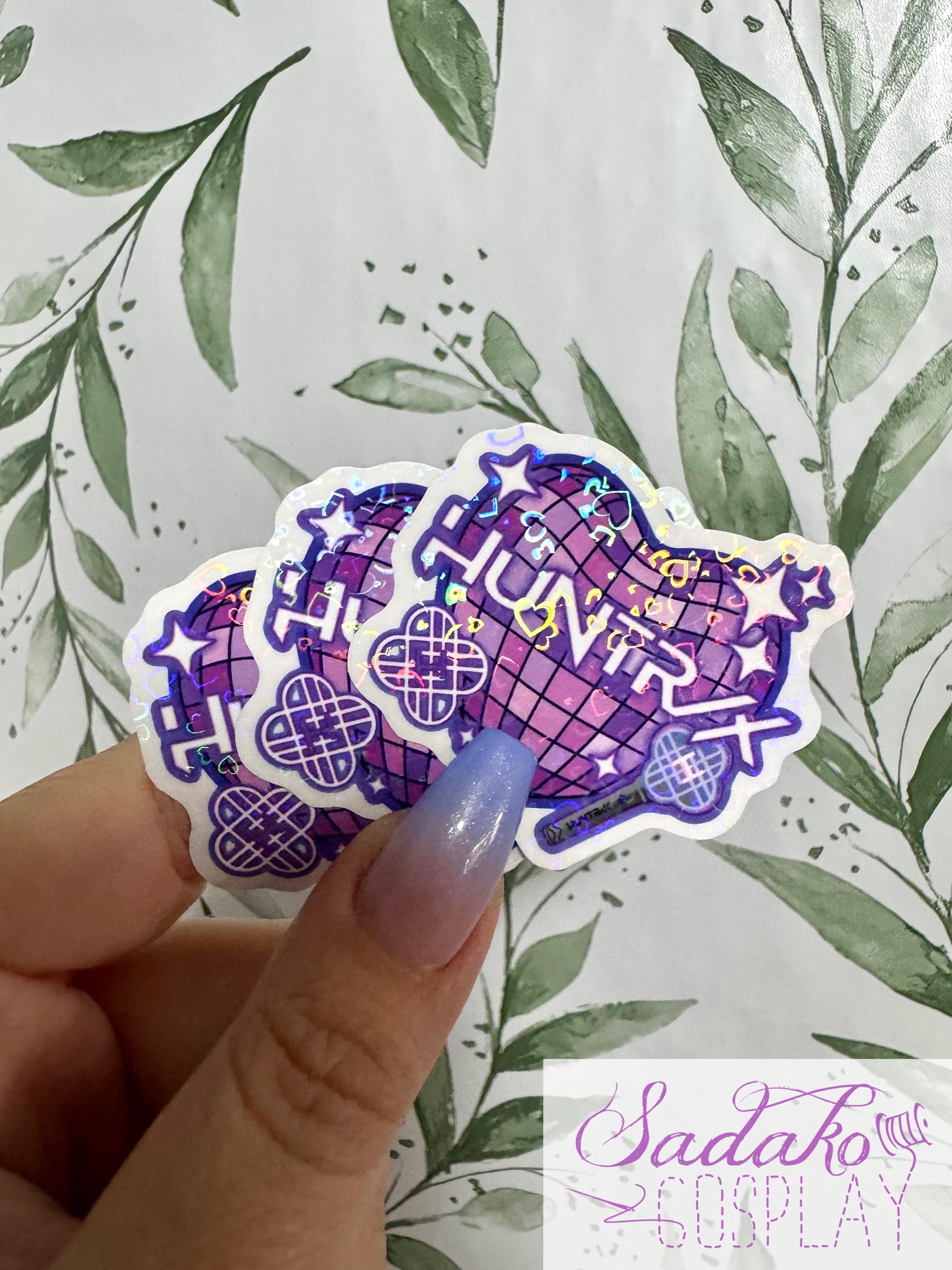 Huntrix Transparent Sticker - K-pop Heart Collection, Waterproof ...