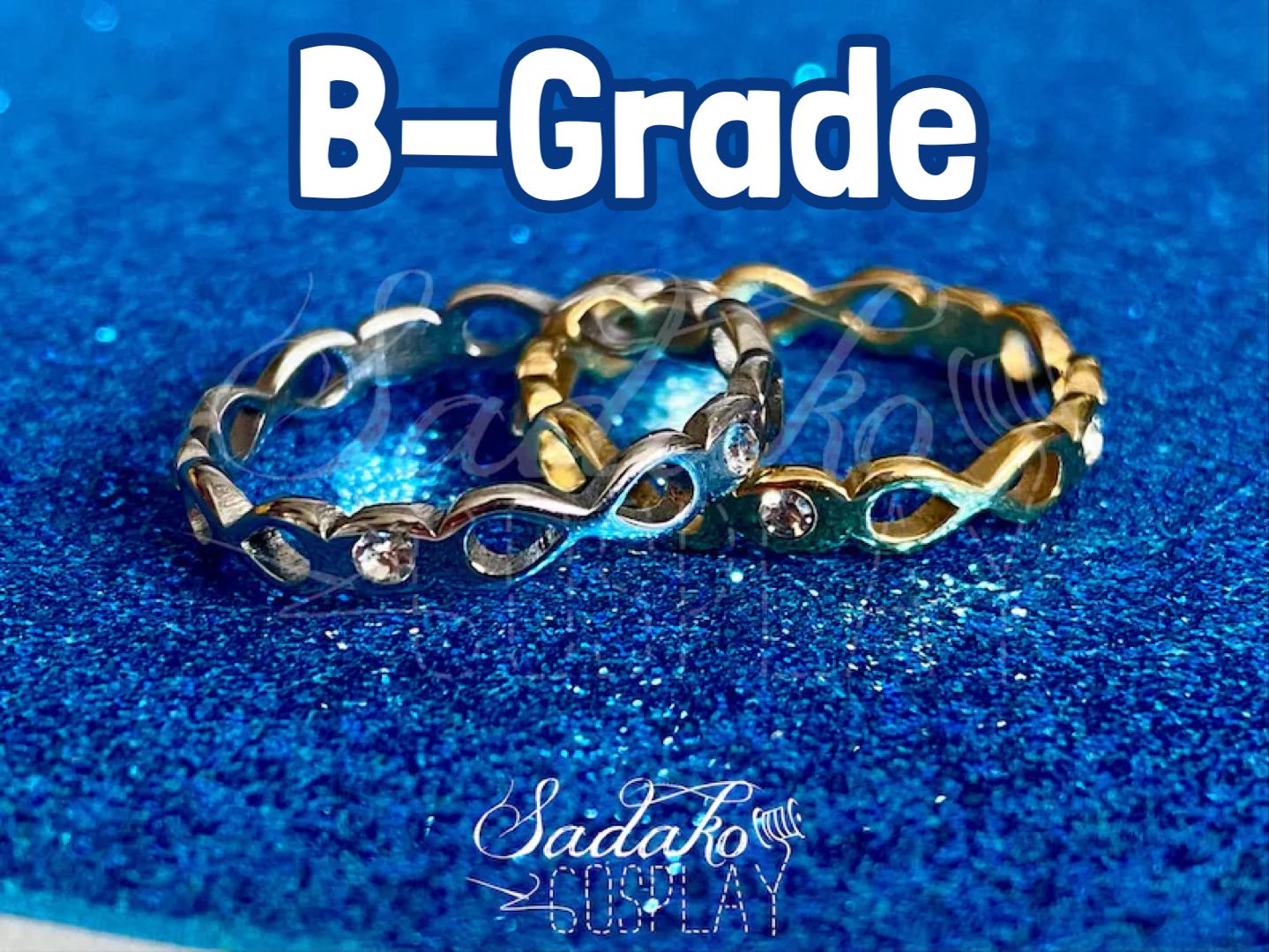 B-grade! 8 Makes 1 Team - Gold & Silver Ring With Gemstones
